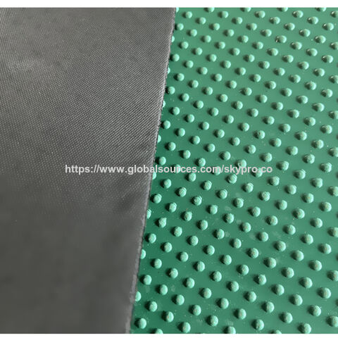 Tapete de Goma Verde con Tachones para Establo de Vacas, Sala de Ordeño, Antideslizante y Antifatiga, Acolchado para Cubículos y Camas de Ganado