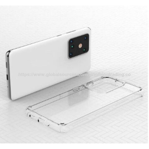 غطاء هاتف شفاف من مادة TPU + أكريليك مضاد للخدش، جراب هاتف محمول مناسب لهواتف iPhone و Samsung