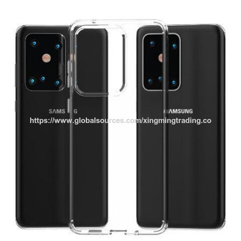 غطاء هاتف شفاف من مادة TPU + أكريليك مضاد للخدش، جراب هاتف محمول مناسب لهواتف iPhone و Samsung