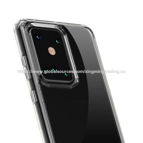 غطاء هاتف شفاف من مادة TPU + أكريليك مضاد للخدش، جراب هاتف محمول مناسب لهواتف iPhone و Samsung