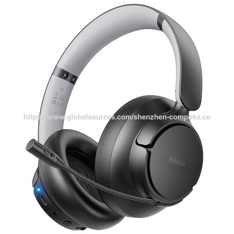 Nouveau Casque Gaming sans Fil Over-Ear 2025 avec Suppression de Bruit ENC pour Jeux