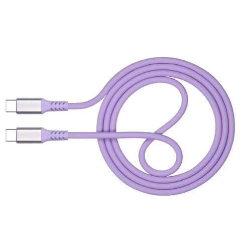 Nouveau câble de données USB TYPE-C double en silicone liquide 2025, charge rapide, pour téléphones mobiles Apple et Android