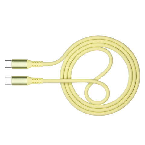 Nouveau câble de données USB TYPE-C double en silicone liquide 2025, charge rapide, pour téléphones mobiles Apple et Android