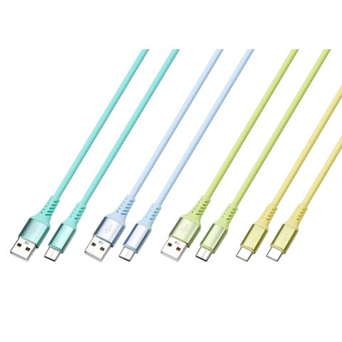 Nouveau câble de données USB TYPE-C double en silicone liquide 2025, charge rapide, pour téléphones mobiles Apple et Android