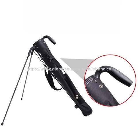 Saco de golfe com suporte, leve, à prova de água, em couro OEM com logótipo personalizado para desporto de golfe