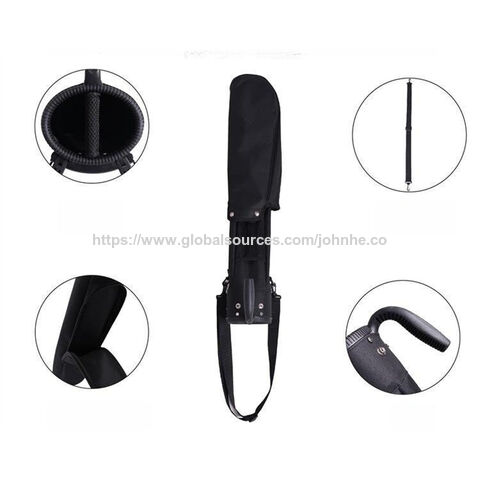 Saco de golfe com suporte, leve, à prova de água, em couro OEM com logótipo personalizado para desporto de golfe