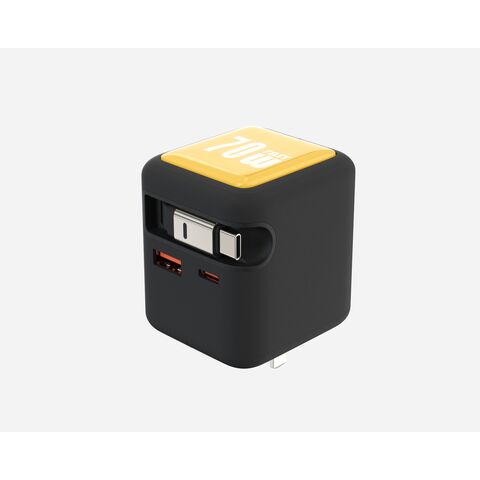 70W TFT-Bildschirm Reiseladegerät mit Display OEM Fabrik GaN Ladegerät