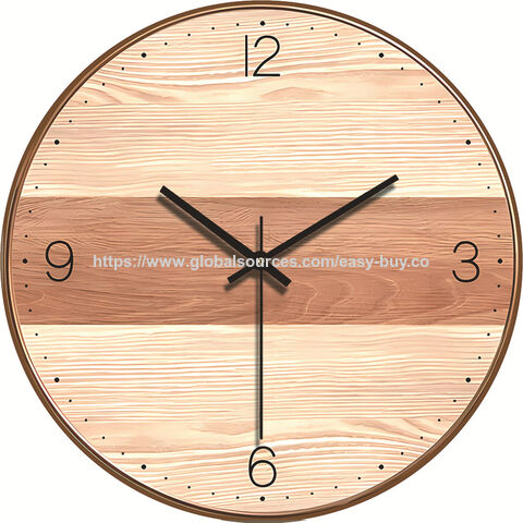 Quarz-Wanduhr, Wanduhr mit Glockenspiel, Übergroße Wanduhr, Minimalistische Wanduhr