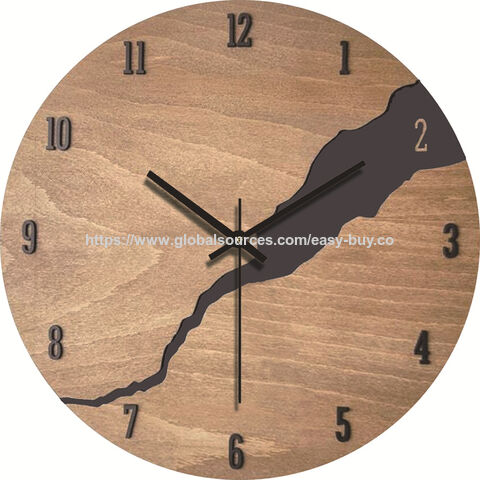 Quarz-Wanduhr, Wanduhr mit Glockenspiel, Übergroße Wanduhr, Minimalistische Wanduhr