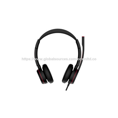 UC-006 Headset für Lieferantenteams mit ANC und ENC Mikrofon, komfortablen Ohrpolstern und Ein-Knopf-Stummschaltung für Büro/PC/Teams & Zoom