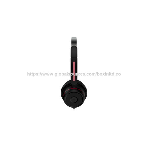 UC-006 Headset für Lieferantenteams mit ANC und ENC Mikrofon, komfortablen Ohrpolstern und Ein-Knopf-Stummschaltung für Büro/PC/Teams & Zoom