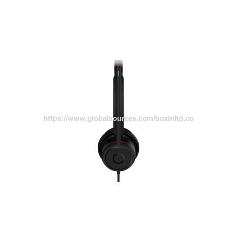 UC-006 Headset für Lieferantenteams mit ANC und ENC Mikrofon, komfortablen Ohrpolstern und Ein-Knopf-Stummschaltung für Büro/PC/Teams & Zoom