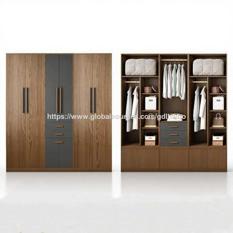 Armoire en Bois sur Mesure Style Moderne - Armoires Portables pour Chambre à Coucher et Mobilier de Maison