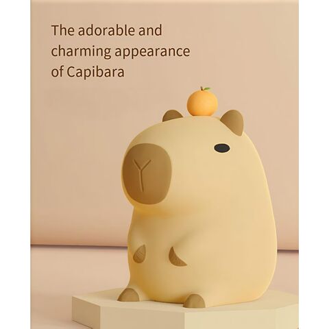 Niedliches Capybara-Nachtlicht, batteriebetrieben - Kinderzimmer-Dekoration, Geschenk für Studenten und Freunde