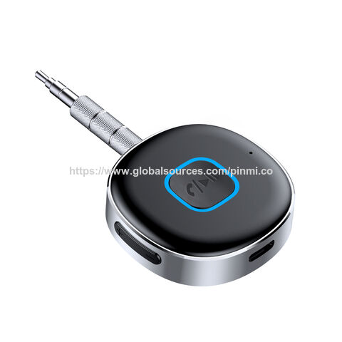 AGETUNR J33 Nuevo Diseño Receptor de Audio Bluetooth Adaptador AUX de 3.5mm Kit Inalámbrico Manos Libres Reproductor MP3