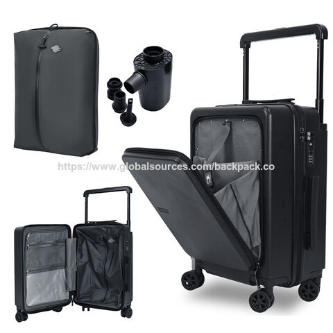 20" PC Luggage with vacuum and pump, high quality Trolley luggage Air bag wholesale 4 wheels ABS luggage Suitcase for travel OEM