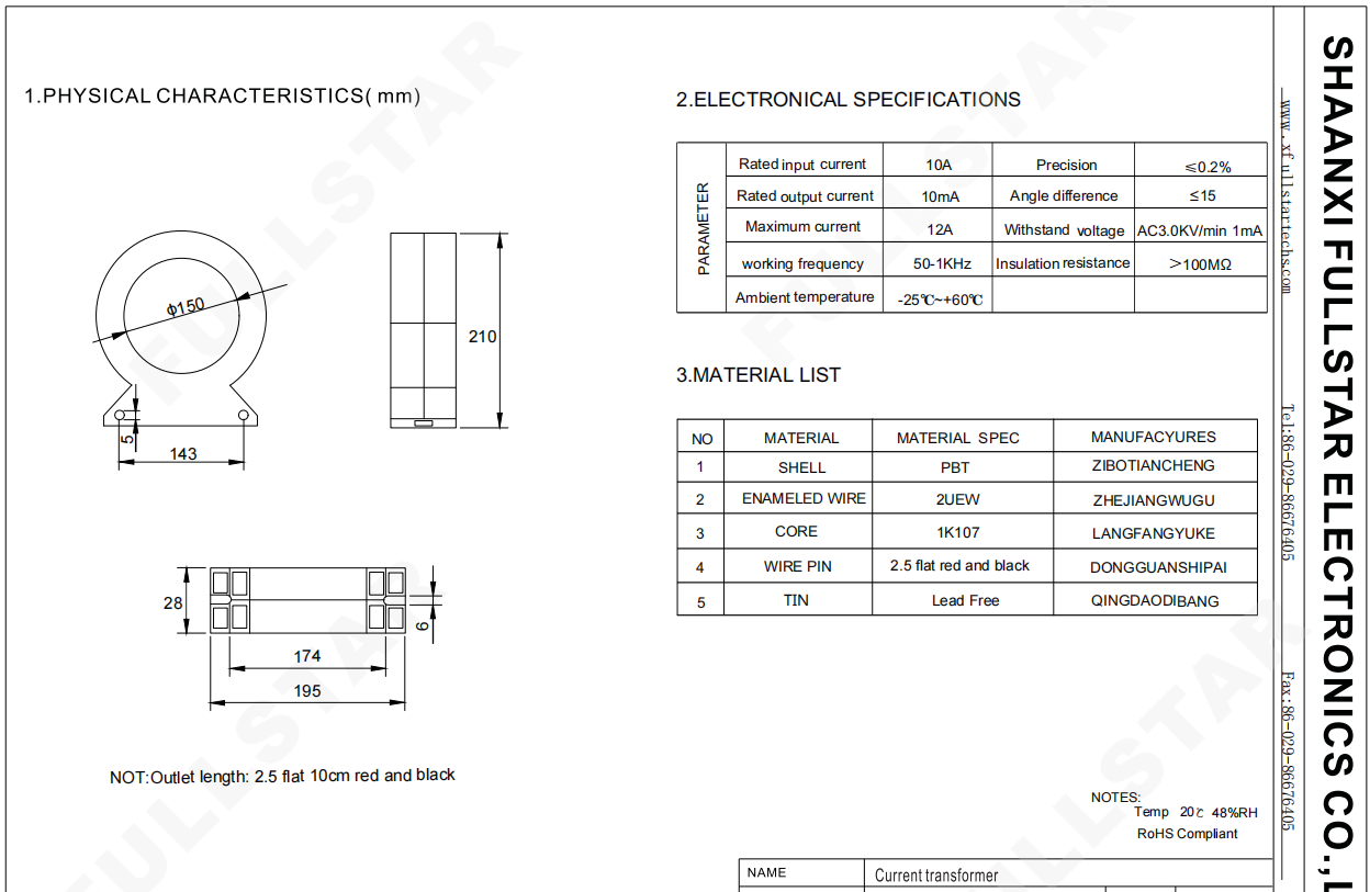 5a-200a Ac Current Transformer Pcb Mounting Precision Current ...