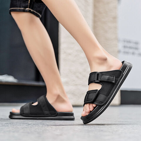Sandales Minimalistes pour Hommes, Sandales Noires pour Hommes, Sandales de Plage pour Hommes, Sandales Durables pour Hommes