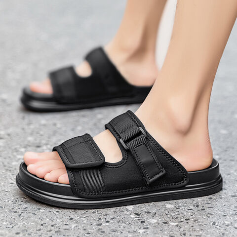 Sandales Minimalistes pour Hommes, Sandales Noires pour Hommes, Sandales de Plage pour Hommes, Sandales Durables pour Hommes