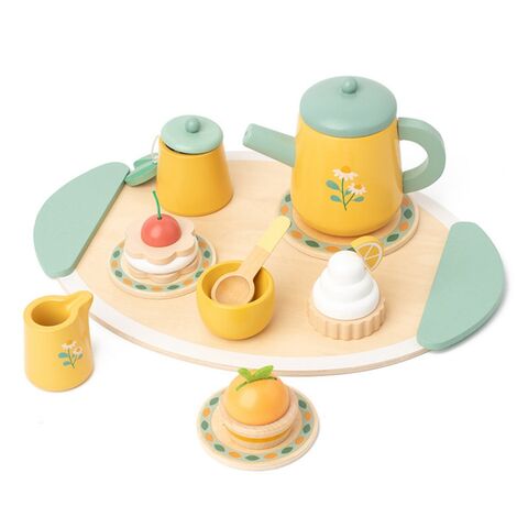 Juguetes educativos de madera para la primera infancia, pasteles de postre, juegos de té para jardín de infantes, juegos de casitas