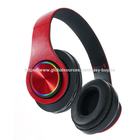 Fones de ouvido estéreo Bluetooth, fones de ouvido sem fio leves, dobráveis, com cartão, fones de ouvido Bluetooth montados na cabeça