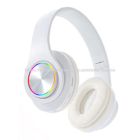 Fones de ouvido estéreo Bluetooth, fones de ouvido sem fio leves, dobráveis, com cartão, fones de ouvido Bluetooth montados na cabeça