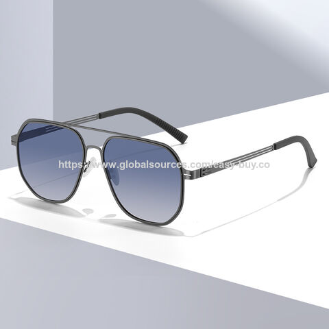 Óculos de sol da moda para homens, óculos polarizados resistentes a UV para dirigir