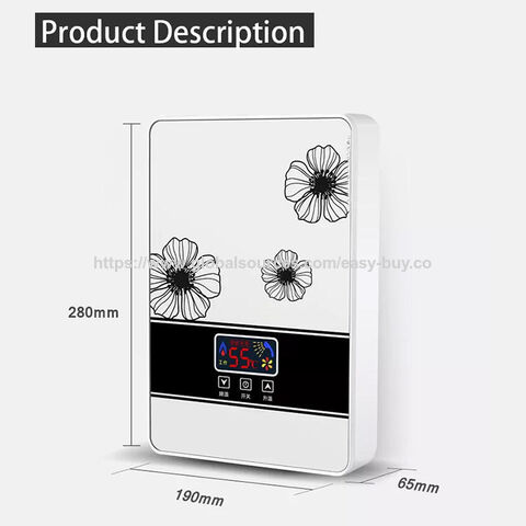 Aquecedores de Água Elétricos China Venda Quente Baixa Potência 110V 220V Aquecedores de Água Inteligentes Domésticos Instantâneos Elétricos de Parede