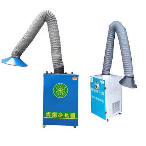 Purificateur de Fumée à Double Bras pour une Amélioration de la Qualité de l'Air dans les Ateliers