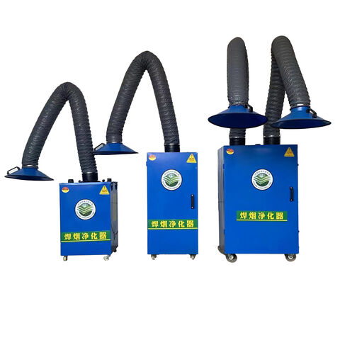 Purificateur de Fumée à Double Bras pour une Amélioration de la Qualité de l'Air dans les Ateliers
