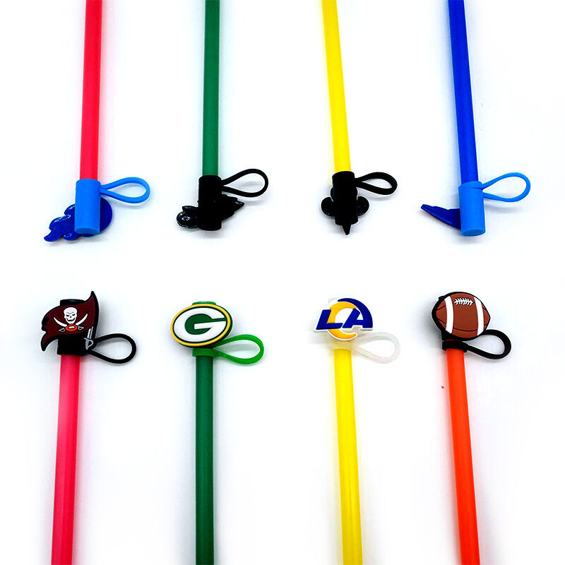 2025 Customize Rugby-style Straw Holder Straw Cap Silicone Dust Cap ...