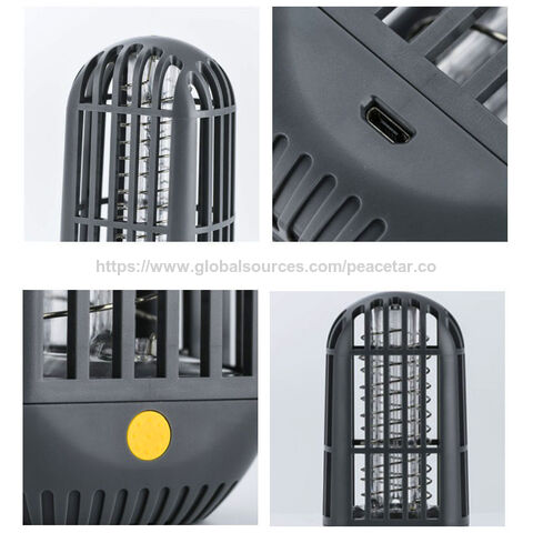 Lampe anti-moustique rechargeable USB avec 6 lumières UV SMD