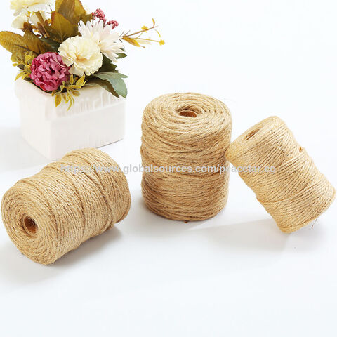 Ficelle de Jute Ultra-fine de 2 mm. Longueur Totale de 75 Mètres. Fabriquée au Vietnam.