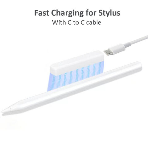 Carregador Sem Fio Portátil com Certificados CE ROHS REACH para Caneta Stylus Sem Fio Apple Pencil