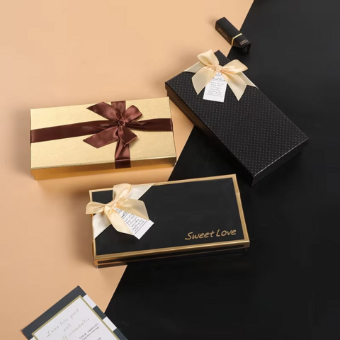 Nouvelle Arrivée Boîte Cadeau en Papier de Luxe Vide pour Bonbons Sucrés Mariage Chocolat avec Couvercles