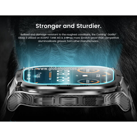 Reloj Inteligente Impermeable KOSPET TANK M3 de Fábrica, 480mAh, 5ATM e IP69K, Calidad con Seguimiento GPS, Pulsera Inteligente