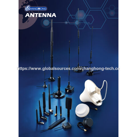 Antenne LTE 2 en 1 à Montage par Vis sur Toit 1-4 dBi avec Câble RG174 et Connecteur SMA