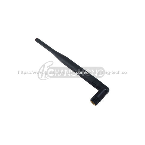 Antenne WiFi 2,4 GHz en caoutchouc à angle droit avec gain de 5 dBi