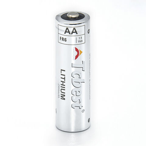 Pile primaire au lithium AA FR6 1.5V 2500mAh 2600mAh 3000mAh FR14505 Li-FeS2