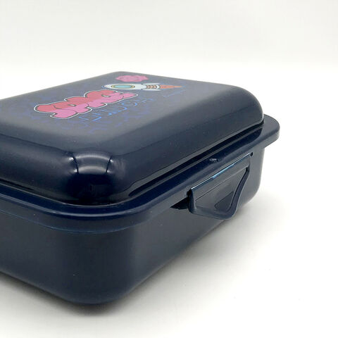 Boîte à Bento pour Enfants avec Impression de Dessins Animés Mignons, Coque Facile à Ouvrir, Boîte à Déjeuner Monobloc