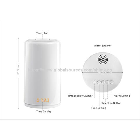 Lampe de Table Intelligente, Lampe de Chevet LED Dimmable RGBW pour Chambres