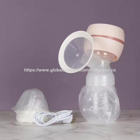 Bomba Tira Leite Elétrica de Silicone Potente Sem BPA de Fábrica, Bomba Tira Leite Elétrica Inteligente USB para Alimentação de Bebê
