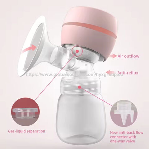Bomba Tira Leite Elétrica de Silicone Potente Sem BPA de Fábrica, Bomba Tira Leite Elétrica Inteligente USB para Alimentação de Bebê
