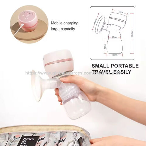 Bomba Tira Leite Elétrica de Silicone Potente Sem BPA de Fábrica, Bomba Tira Leite Elétrica Inteligente USB para Alimentação de Bebê