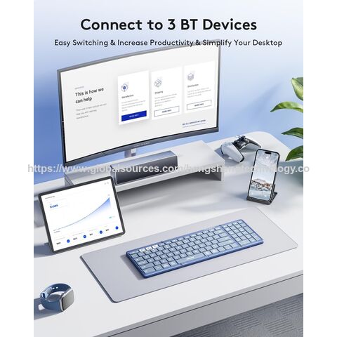 Faltbare Bluetooth-Tastatur mit Ziffernblock, kabelloses Full-Size-Falt-PU-Leder, tragbar für iOS Android Windows
