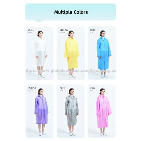 Poncho Desechable Grueso para Adultos Unisex, Impermeable de EVA Portátil para Senderismo y Viajes, Talla Única, Impermeable OEM
