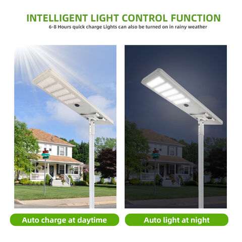 Fábrica de Fabricantes Solares 100W LED Luz de Calle Exterior Todo en Uno Distribuidor de Luz Solar