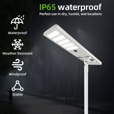 Fábrica de Fabricantes Solares 100W LED Luz de Calle Exterior Todo en Uno Distribuidor de Luz Solar