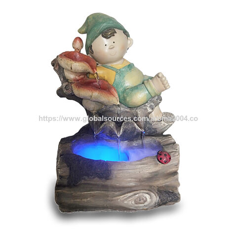 Supplier Pyramid rolling ball water fountain tabletop home decor with pump and ultrasonic mist maker