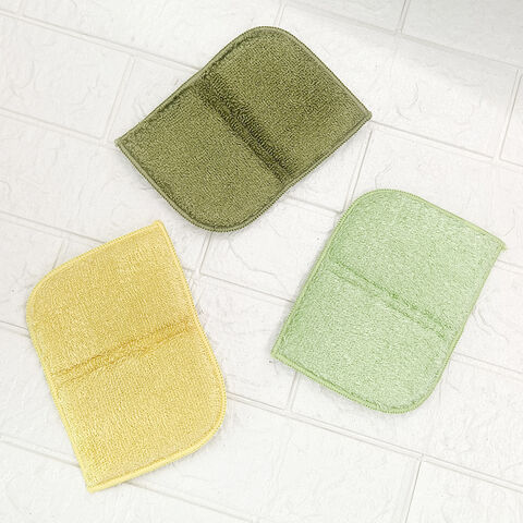 Esponja de limpieza colorida y barata, esponja para platos, viscosa de doble cara y doble efecto para limpieza de cocina
